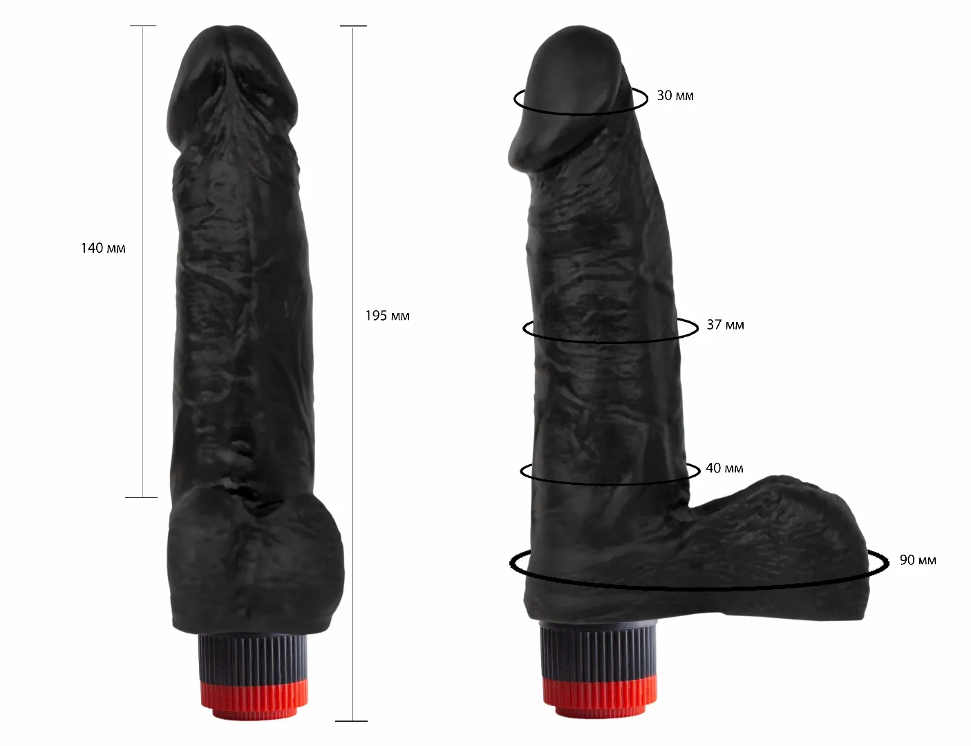 вибромассажер черный  411700ru в Мурманске