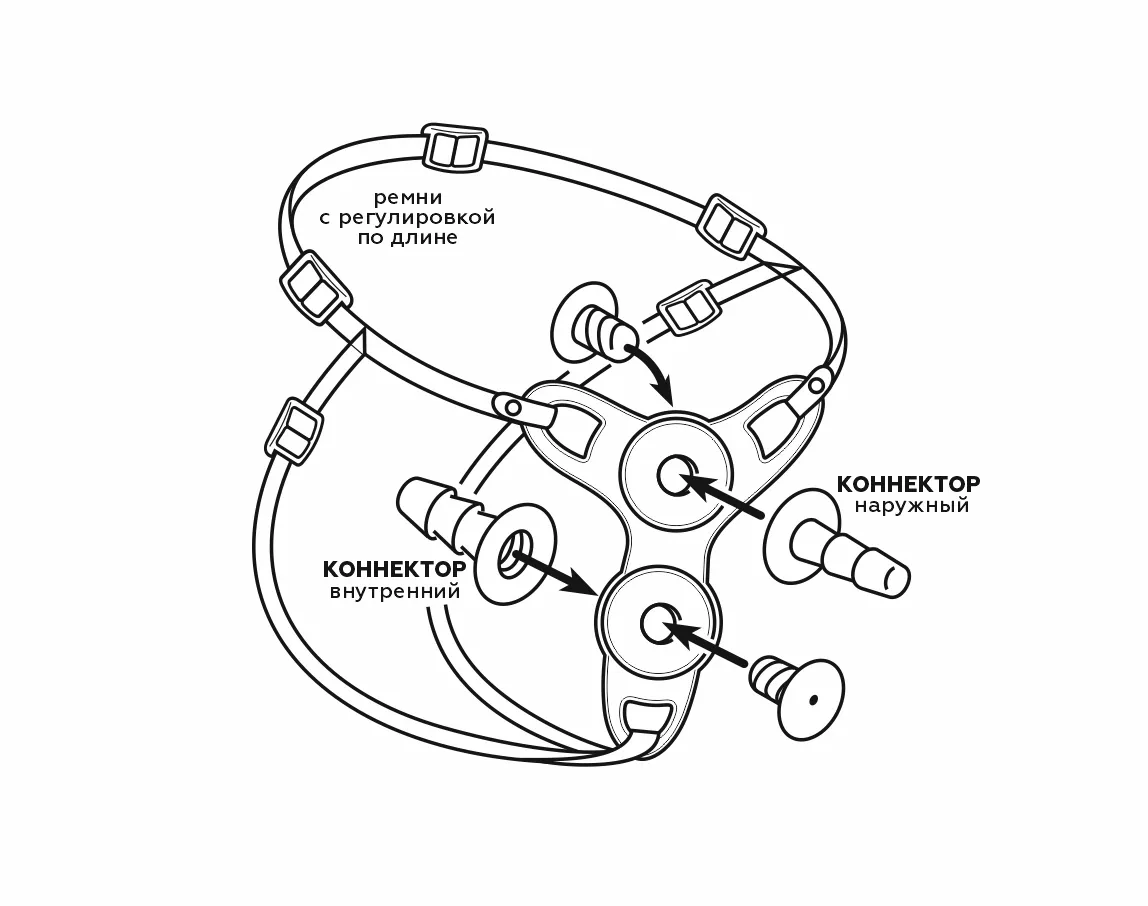 пояс strap-on женский телесный 9858ru в Мурманске