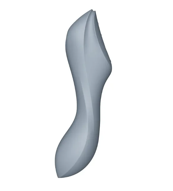 двухсторонний стимулятор с вибрацией и вакуумно-волновым эффектом curvy trinity 3 (bluegrey) (eu+wor в Мурманске