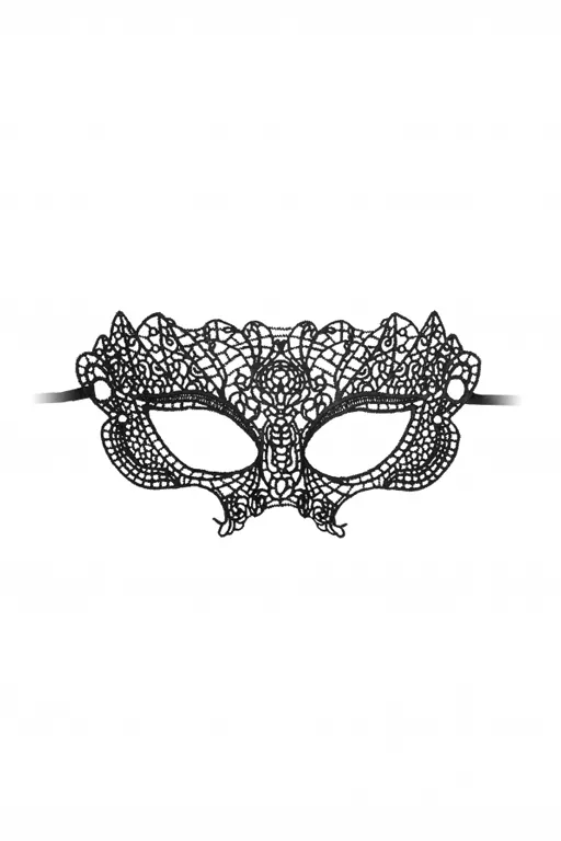 кружевная маска ручной работы на глаза princess black lace mask в Мурманске
