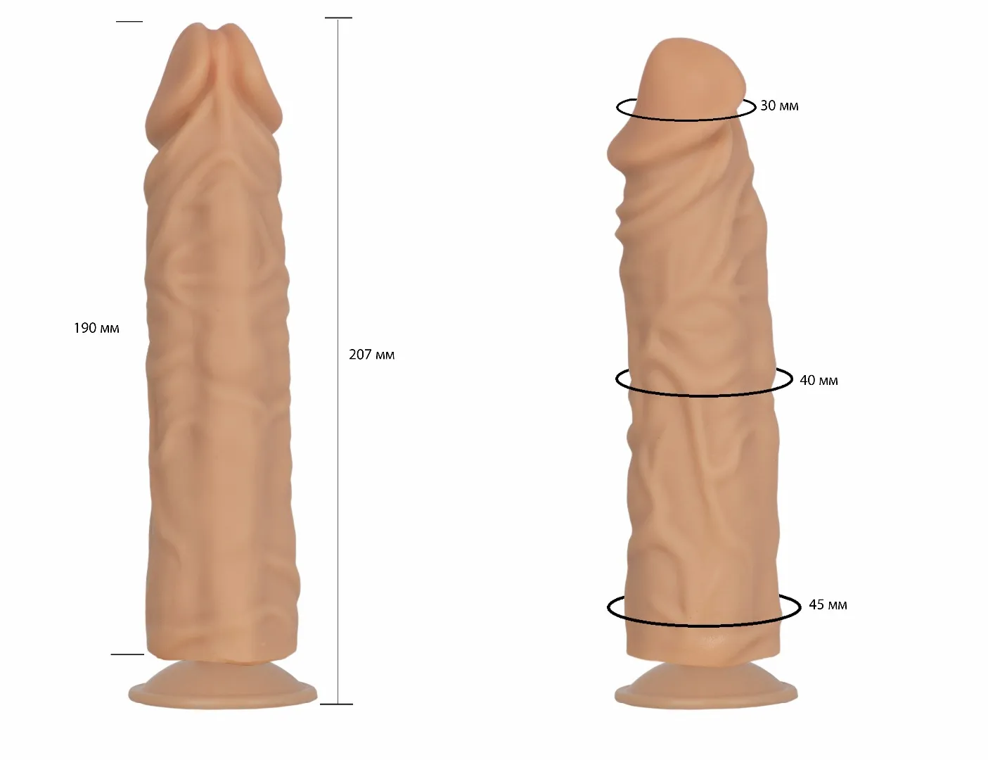 фаллоимитатор на присоске гелевый 100500ru в Мурманске