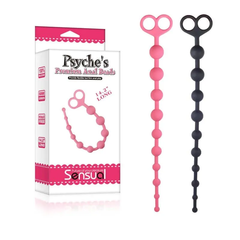 анальная цепочка lovetoy psyches premium anal beads, чёрная в Мурманске