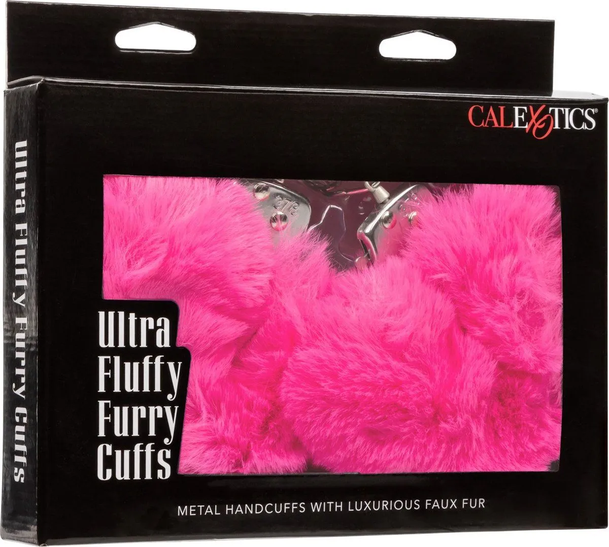металлические наручники с искусственным мехом ultra fluffy furry cuffs, розовые в Мурманске