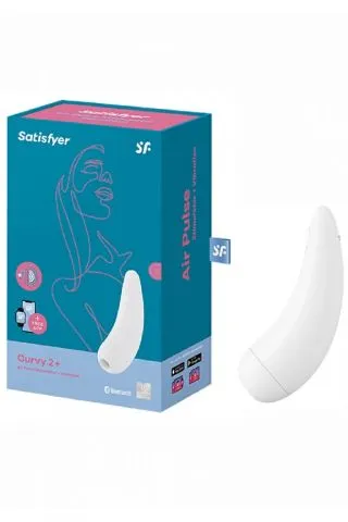 вакуумный массажер с вибрацией satisfyer curvy 2 plus white 001876sa в Мурманске