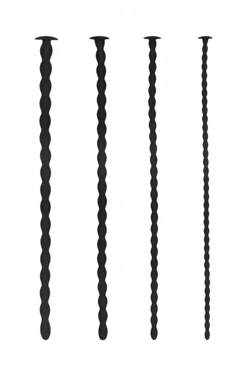 набор из четырех стимуляторов уретры (струн) silicone spiral screw plug set - advanced в Мурманске