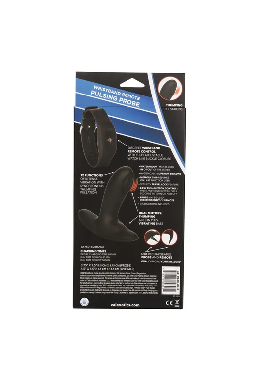 анальный стимулятор pulsing probe с функией "пульсирующее воздействие" и управлением с браслета в Мурманске