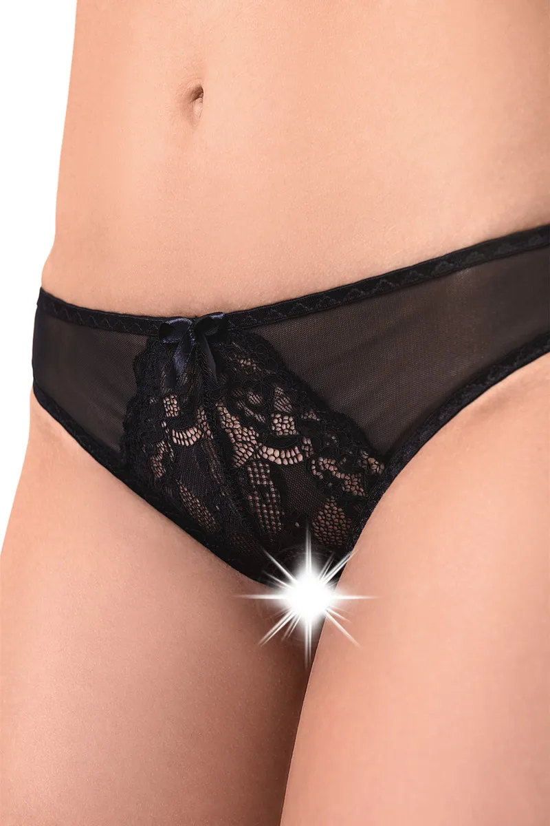 Эротическое эротические трусики с бантом erolanta mia, чёрные в Мурманске
