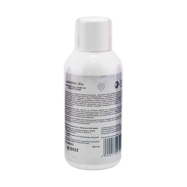 лубрикант pinkrabbit universal sex на водной основе, 100 мл в Мурманске