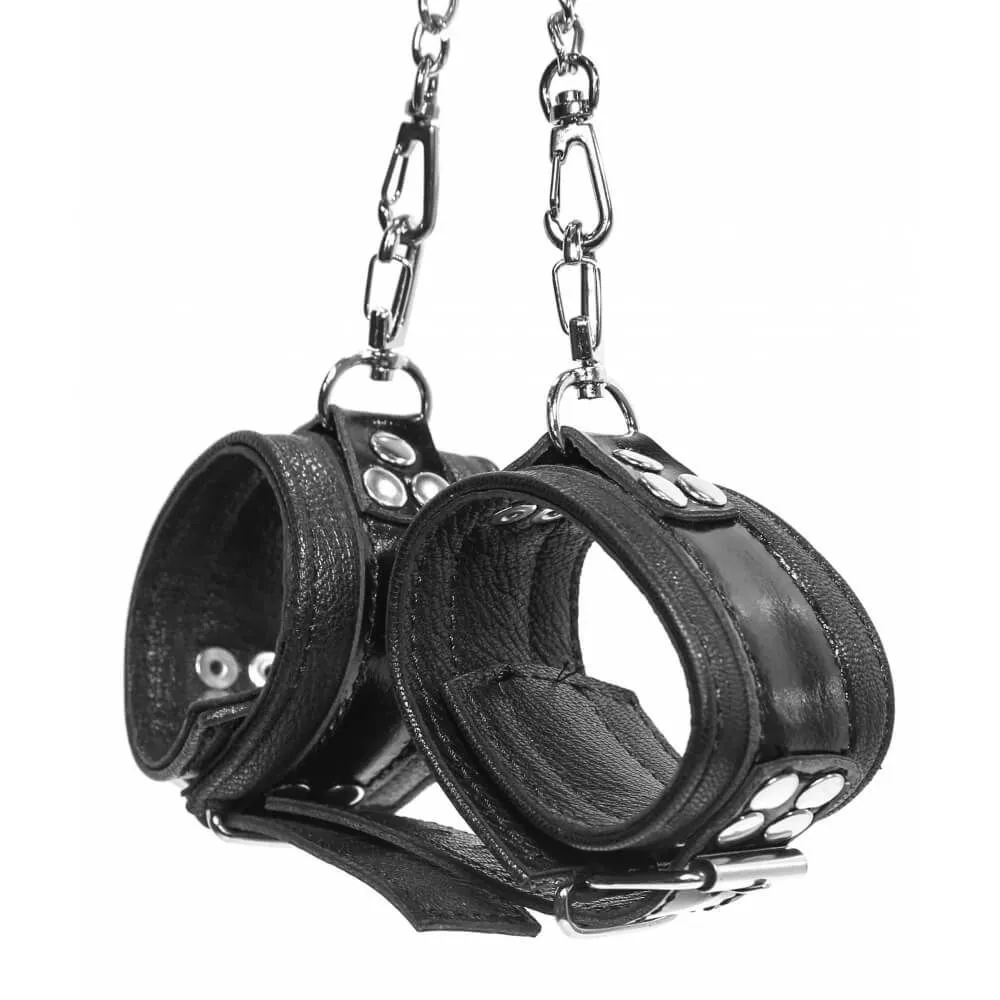 наручники декоративные с поводком индиго черные, с цепью в Мурманске