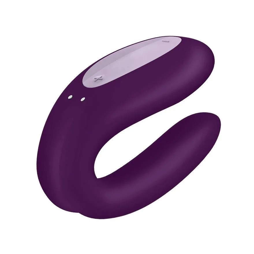 Универсальный массажер для пар Satisfyer Double Joy, фиолетовый