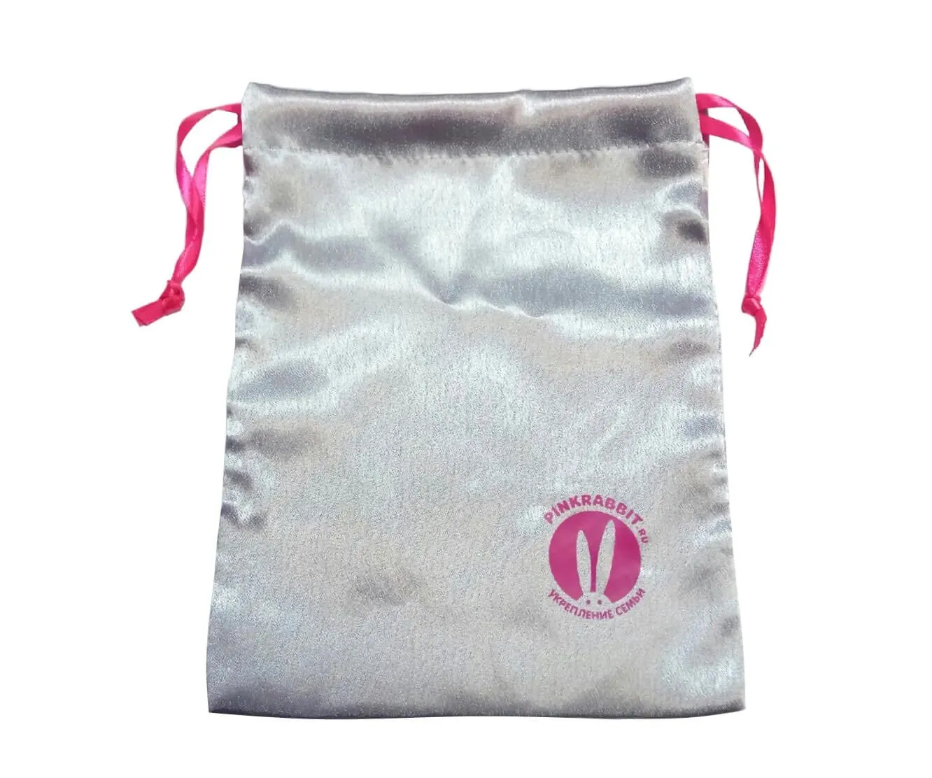 Сумочка для игрушек PinkRabbit большая, серебристая