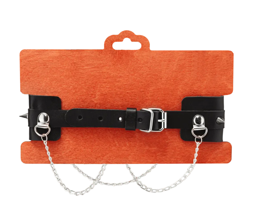 чокер pinkrabbit с шипами и с цепочкой в Мурманске