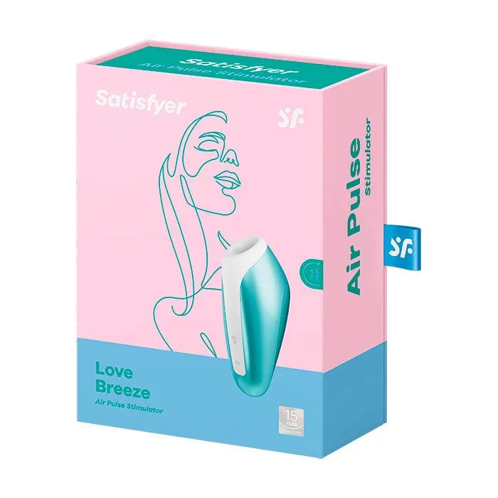 вакуум-волновой бесконтактный стимулятор клитора satisfyer love breeze, силикон, голубой в Мурманске