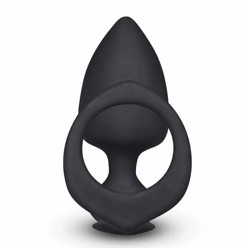 анальная пробка lovetoy combo threat cockring plug, черная в Мурманске