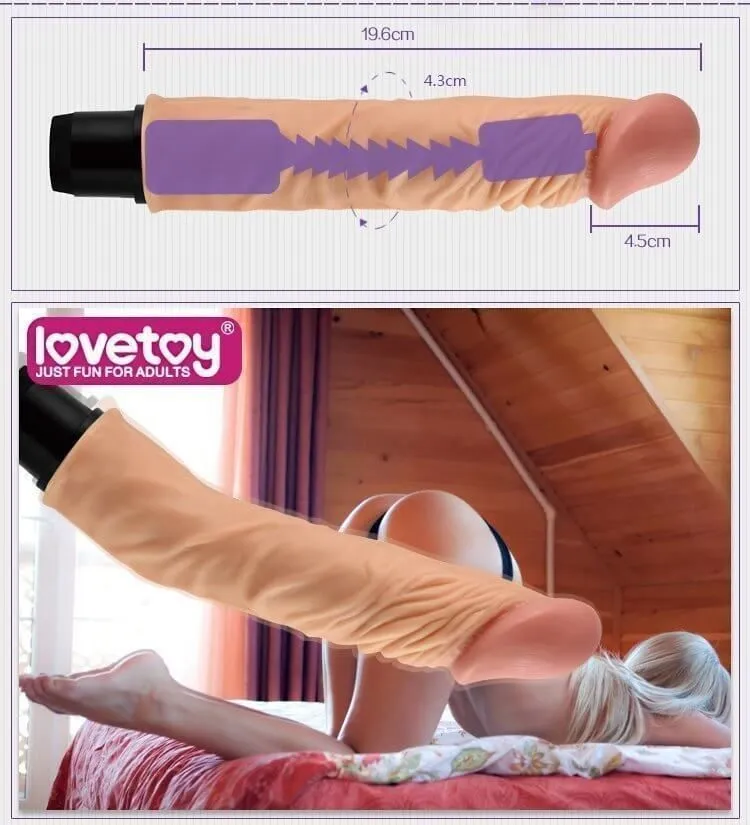 вибратор lovetoy real feel flexi 9.8 inch, телесный в Мурманске