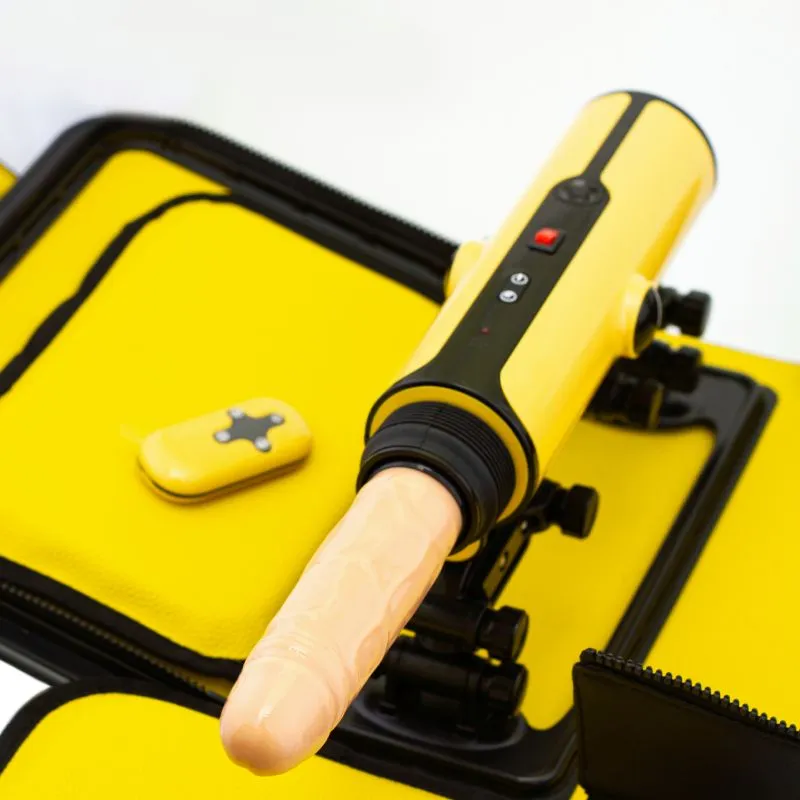 секс-машина в сумке pinkrabbit 310-x5, желтая в Мурманске