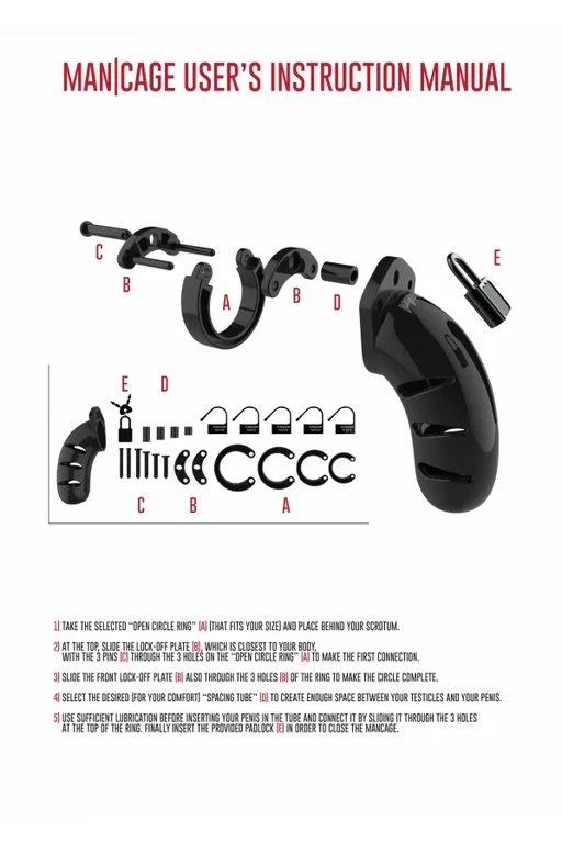 мужской пояс верности cock cage  model 09 chastity 5.5" в Мурманске