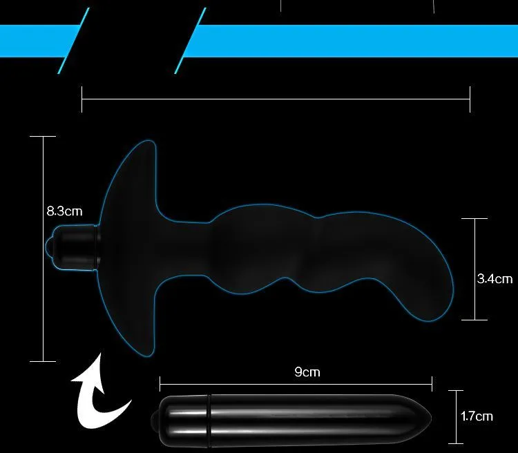 вибратор анальный lovetoy silicone p spot teaser, чёрный в Мурманске