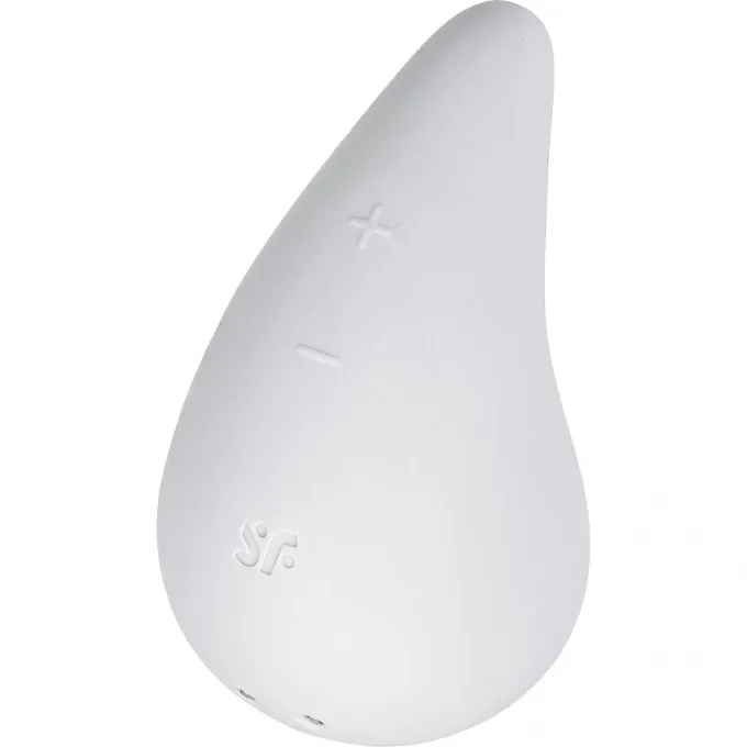 вибромассажер satisfyer dew drop, силикон, белый, 8,1 см в Мурманске