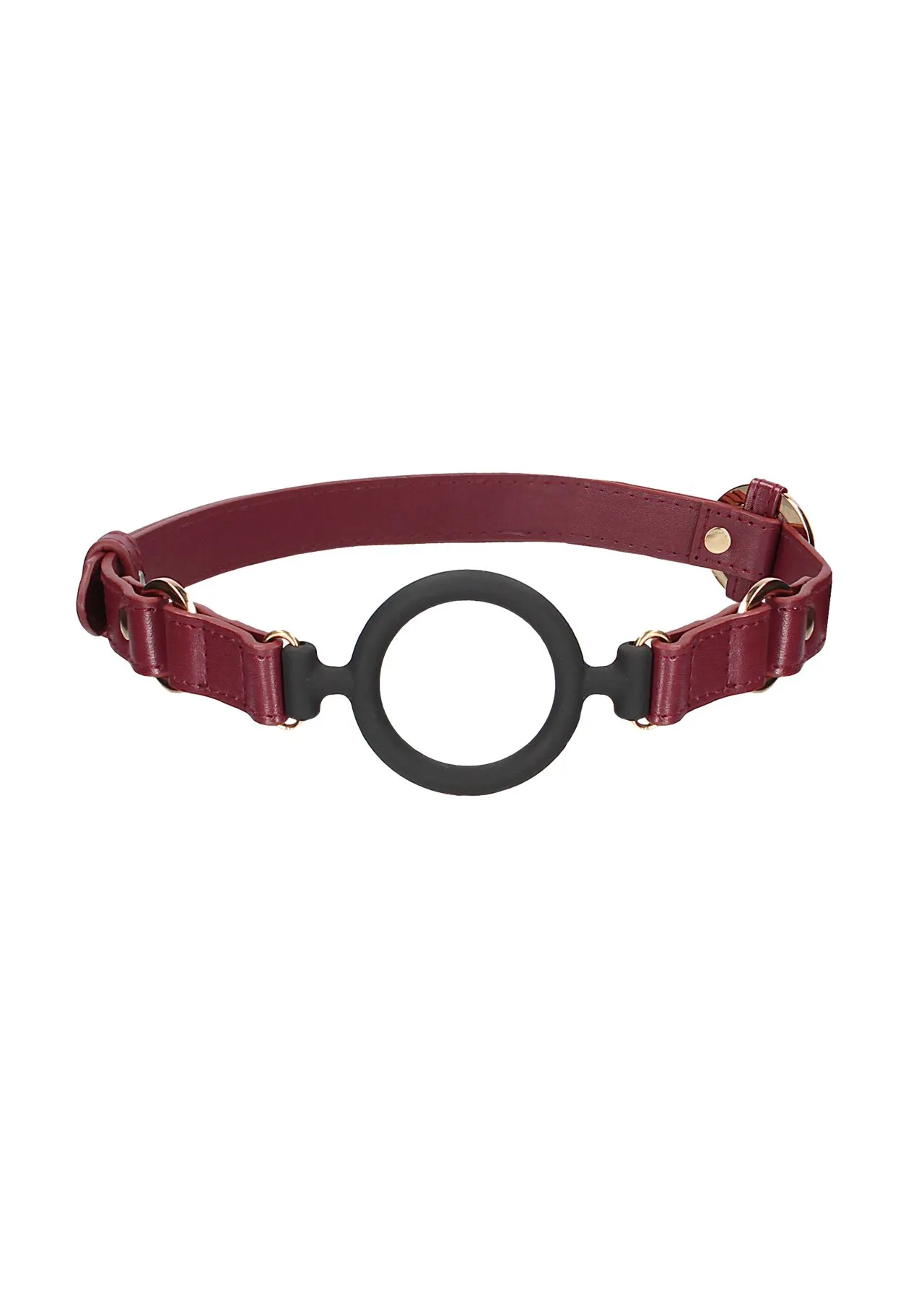 кляп с креплением ouch ouch! - silicone ring gag - burgundy в Мурманске