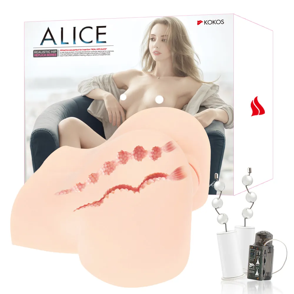 мастурбатор alice полуторс телесный с вибрацией и ротацией tpr kokos m10-03-29-1v в Мурманске