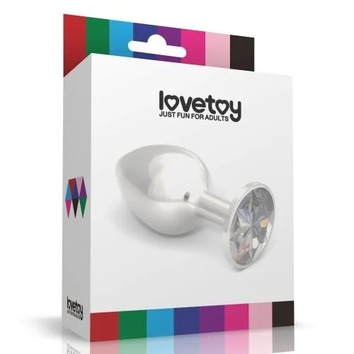 анальная пробка lovetoy малая, с красным камнем в Мурманске