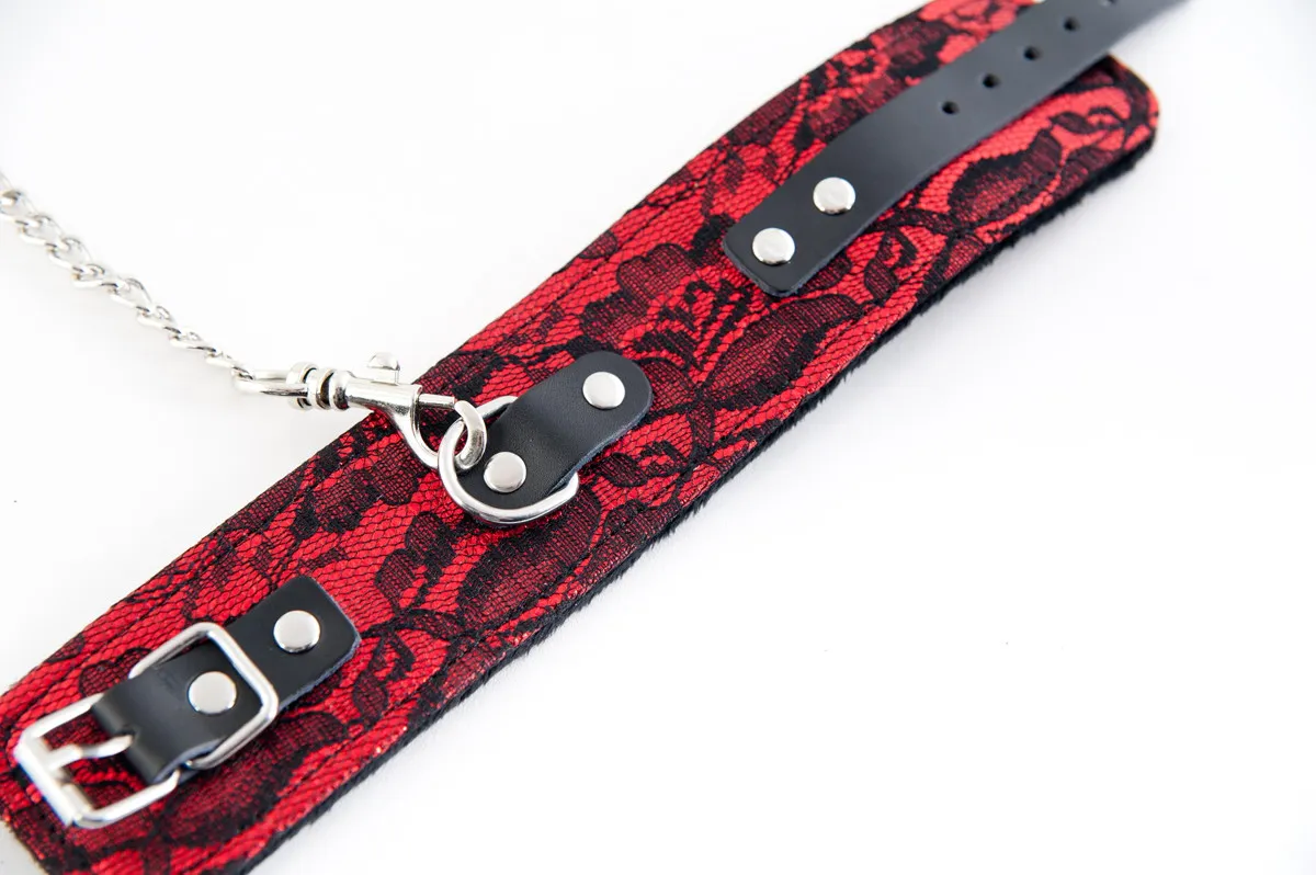 кружевные поножи toyfa marcus, красный, 46 см в Мурманске