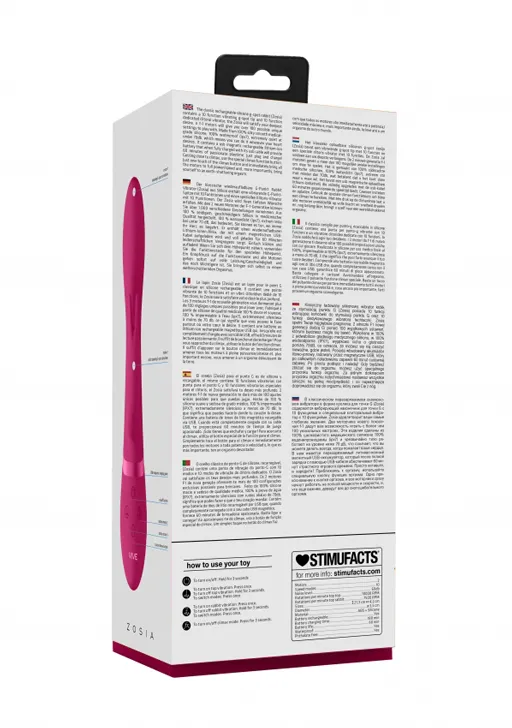 вибромассажер-кролик zosia с функцией "мгновенный оргазм" в Мурманске