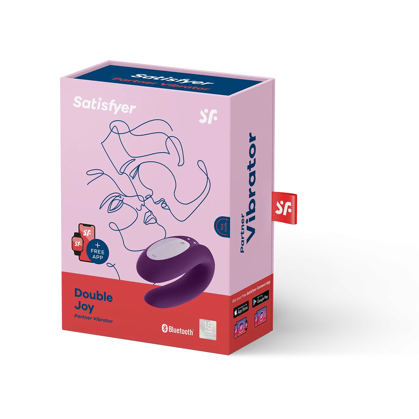 вибромассажер для пары satisfyer double joy violet 002408sa в Мурманске