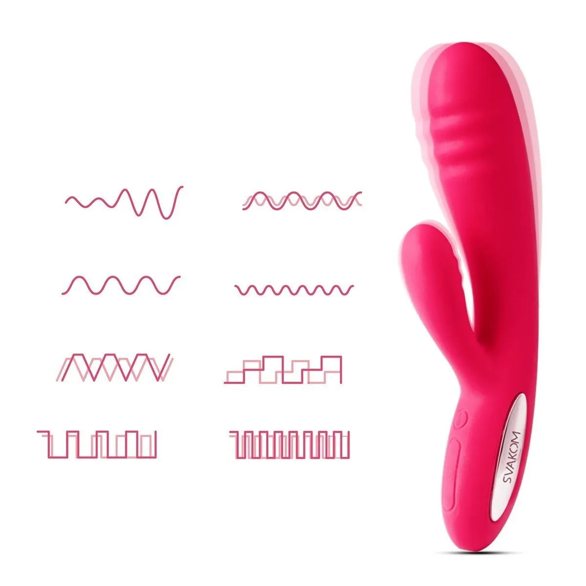 вибратор двойной svakom adonis, розовый в Мурманске