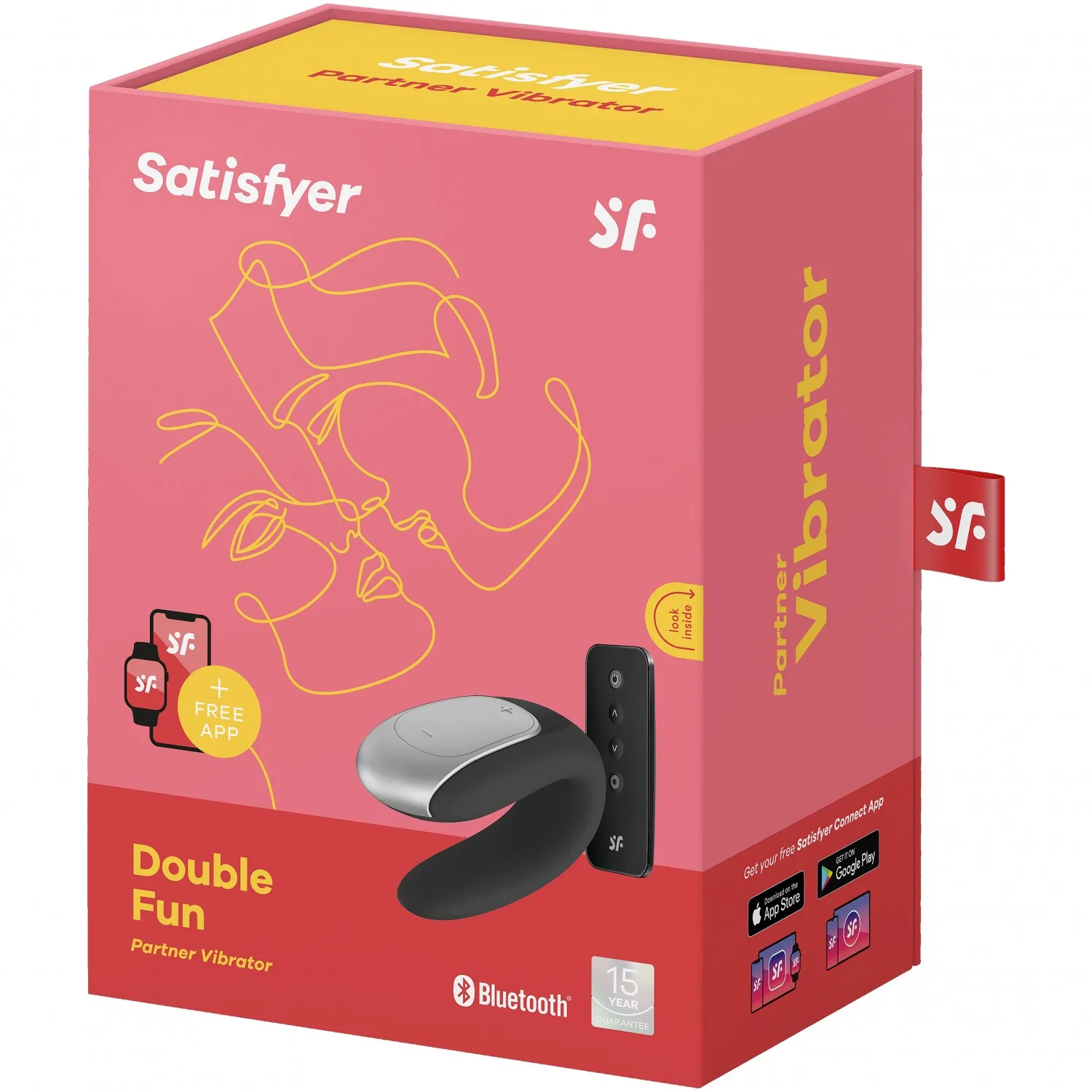 вибромассажер для пары satisfyer double fun black 001692sa в Мурманске
