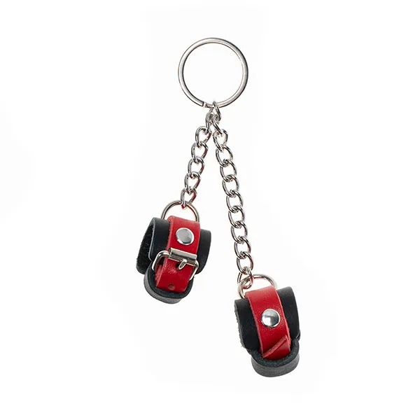 Брелок Pink Rabbit Наручники, черно-красный