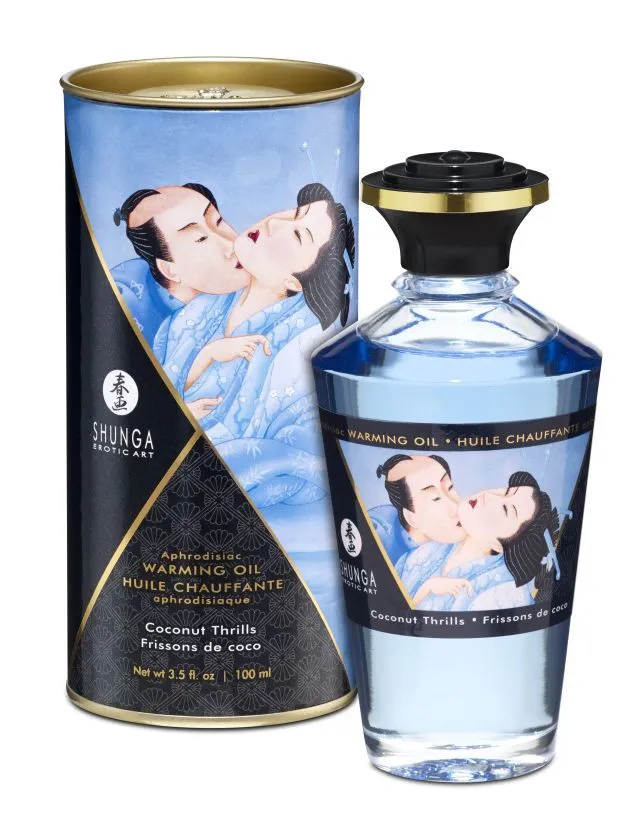 масло массажное съедобное shunga кокосовое волнение, 100 мл в Мурманске