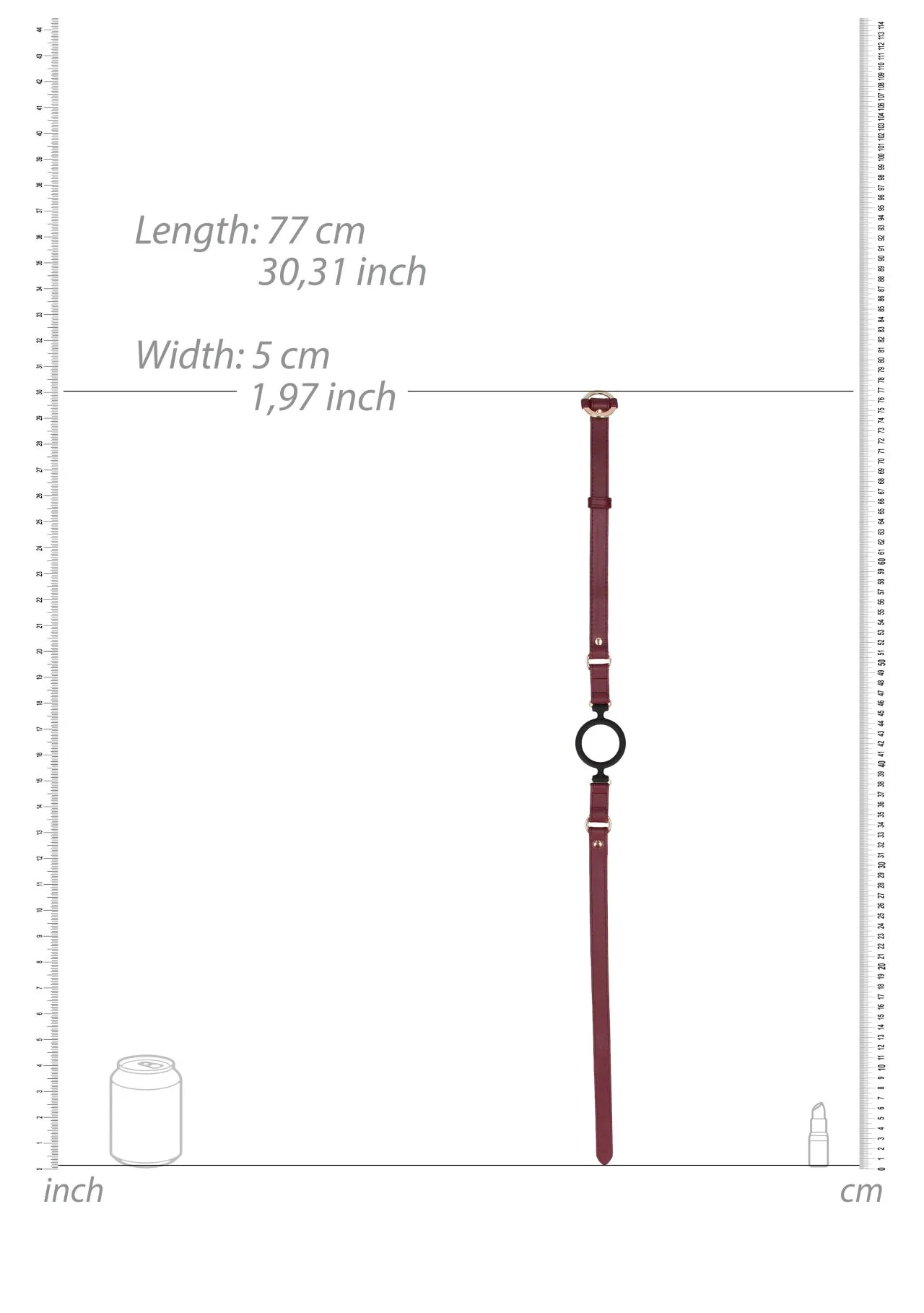 кляп с креплением ouch ouch! - silicone ring gag - burgundy в Мурманске