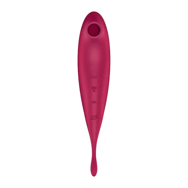 вакуумный массажер satisfyer twirling pro+ dark red 043906sa в Мурманске
