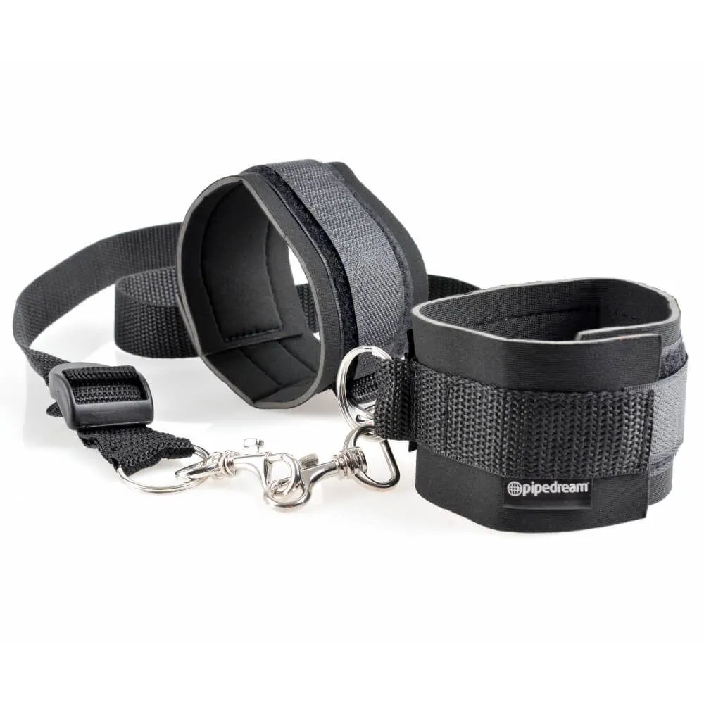 набор для бондажа pipedream cuff & tether set, черный в Мурманске