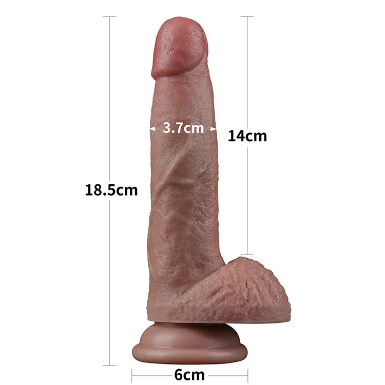 фаллоимитатор реалистичный lovetoy на присоске 18 см, телесный в Мурманске