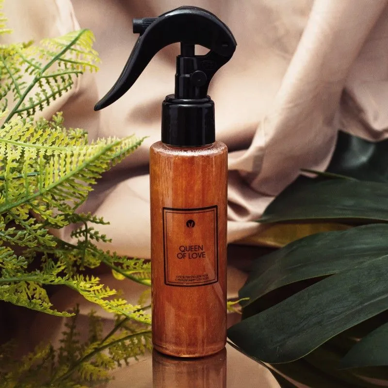 масло сухое pinkrabbit для тела с мерцающим блеском и феромонами, queen of love, 110 мл в Мурманске