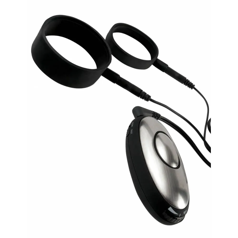 Электростимулятор Pipedream Shock Therapy Silicone Cock Straps, с кольцами