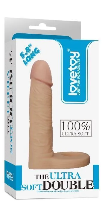насадка lovetoy the ultra soft double 5.8, телесная в Мурманске