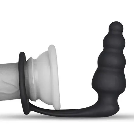 анальная пробка lovetoy combo master cockring plug, черная в Мурманске