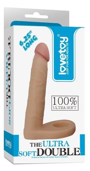 насадка lovetoy the ultra soft double 6.25, телесная в Мурманске