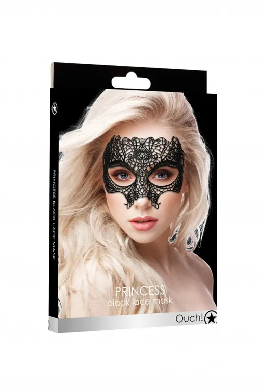 Кружевная маска ручной работы на глаза Princess Black Lace Mask