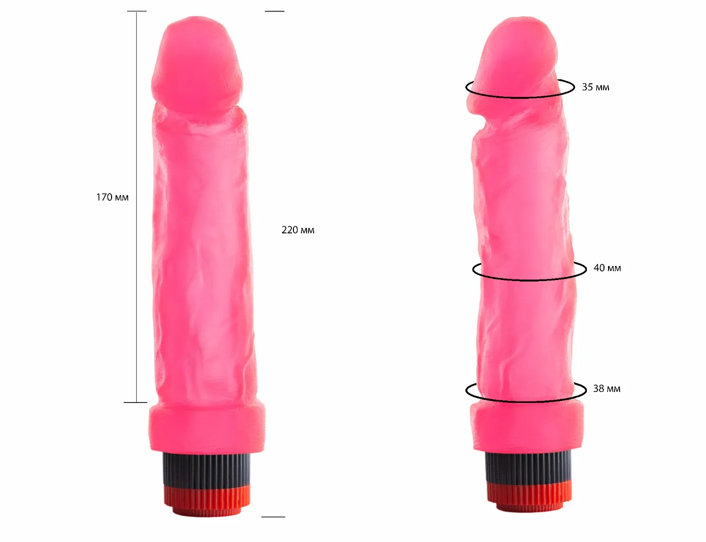 вибромассажер гелевый розовый 227000ru в Мурманске