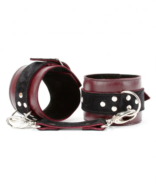 оковы на ноги  lady's arsenal бордо из кожи и замши 67026ars в Мурманске