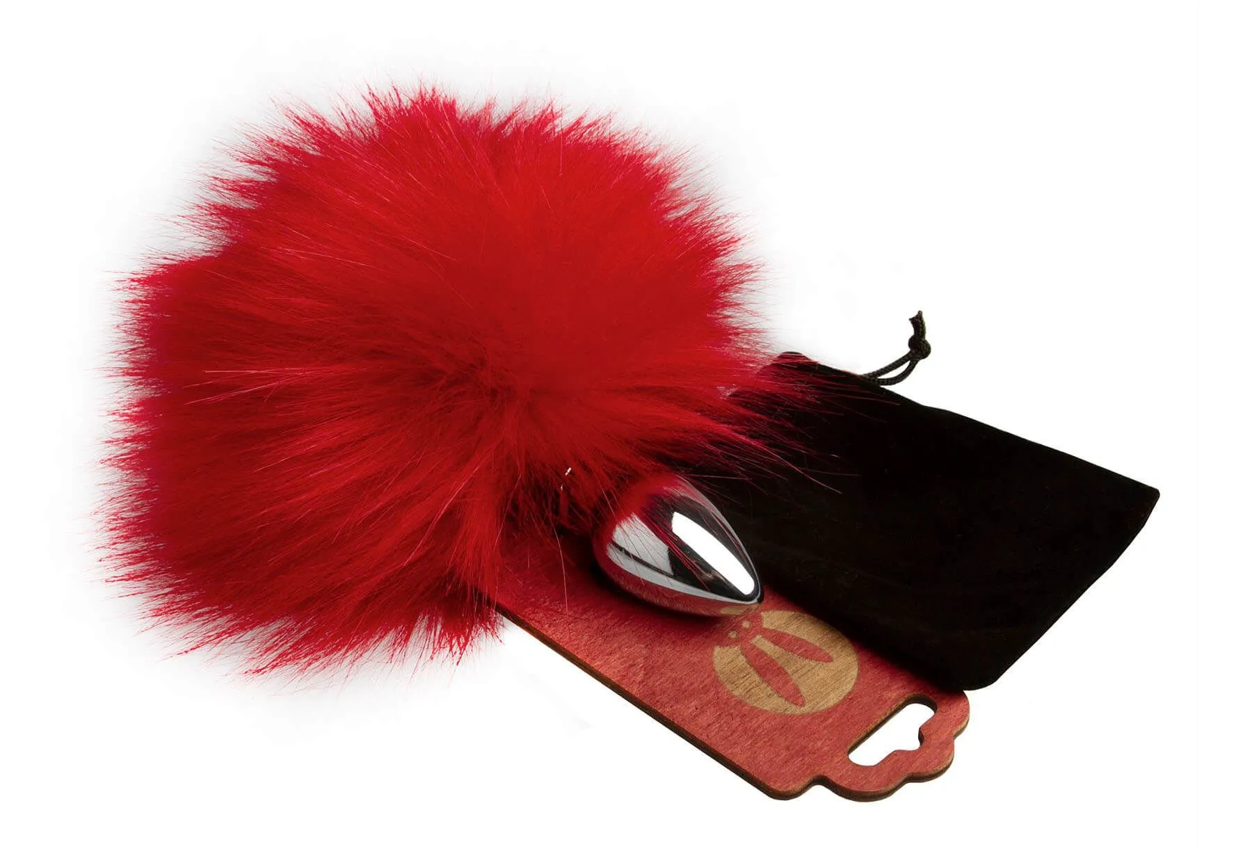 анальная пробка pinkrabbit с хвостом кролика, красная в Мурманске