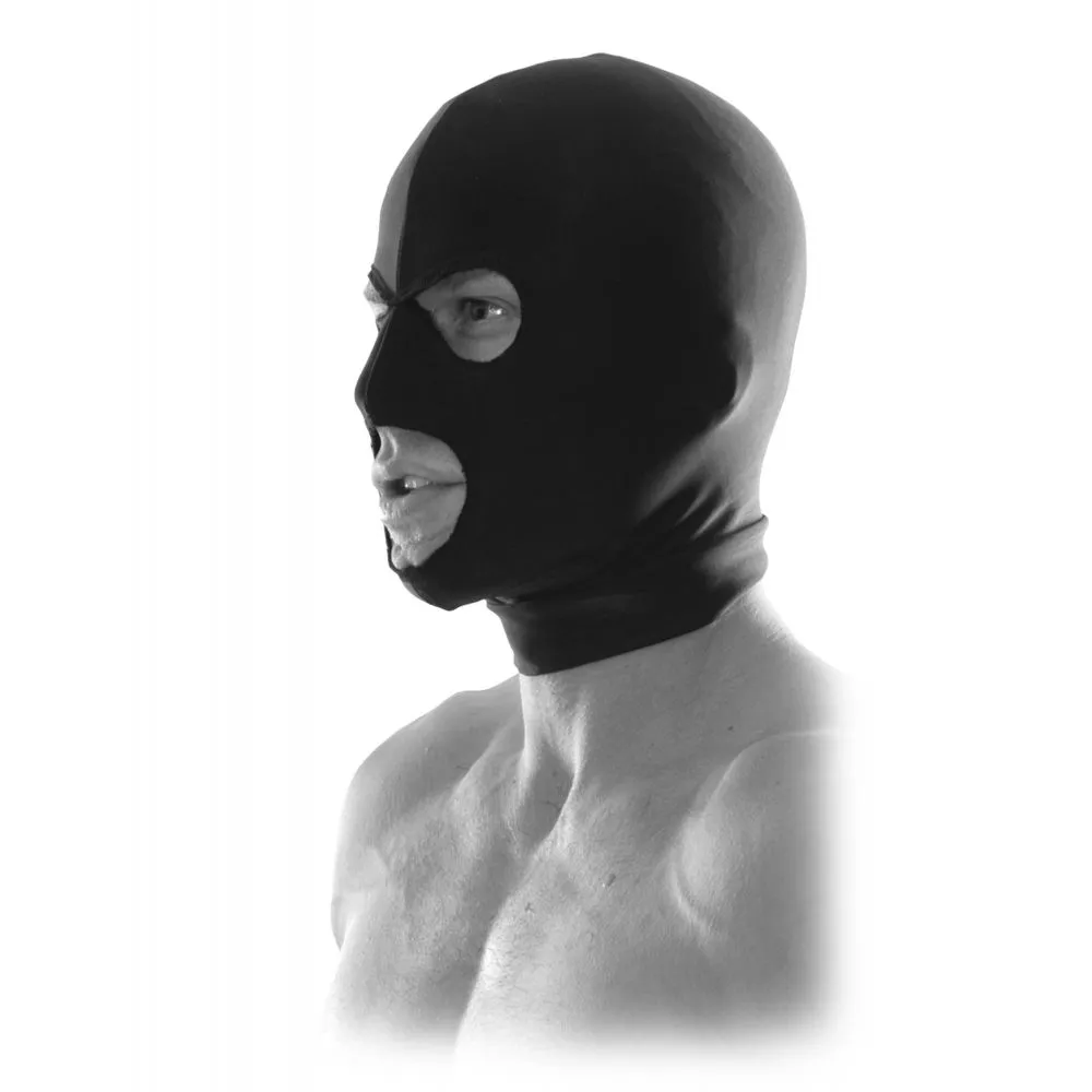 маска из спандекса pipedream spandex hood, черная в Мурманске
