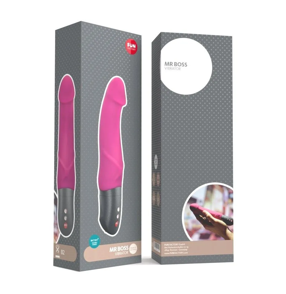 вибратор fun factory mr boss battery plus, ежевичный в Мурманске