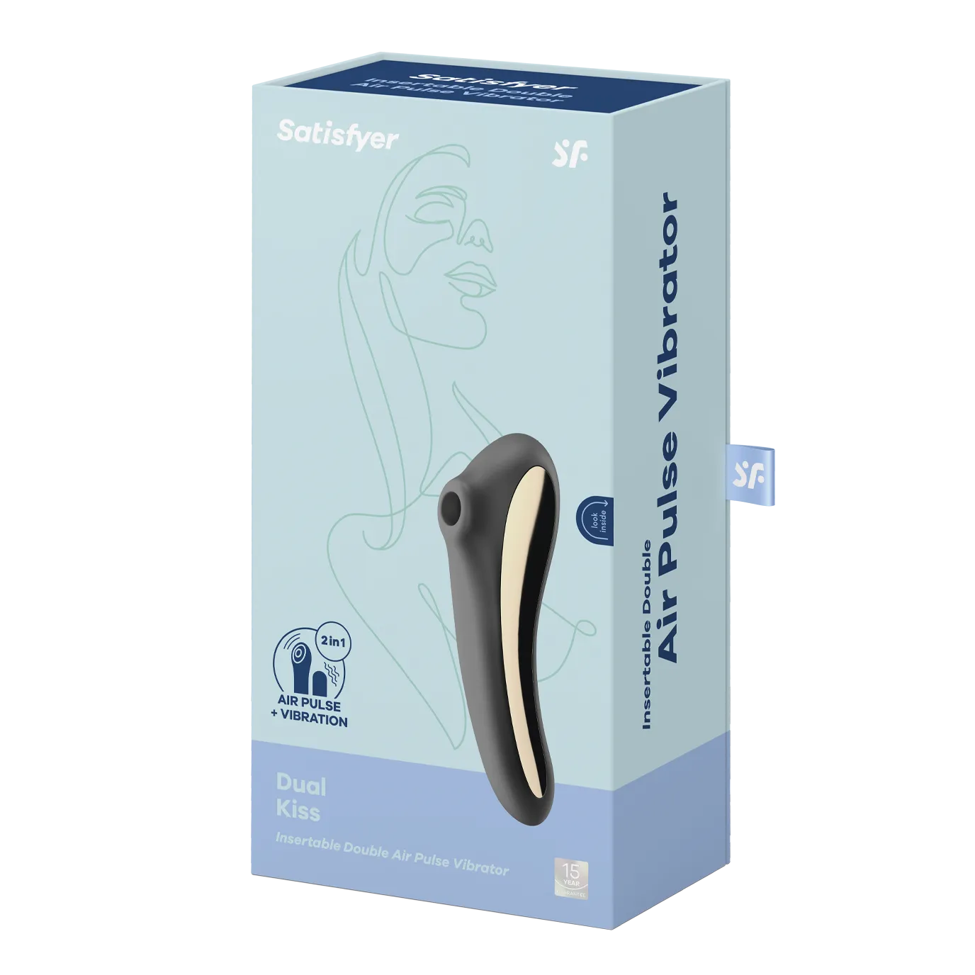 вакуумный массажер satisfyer dual kiss black 003009sa в Мурманске