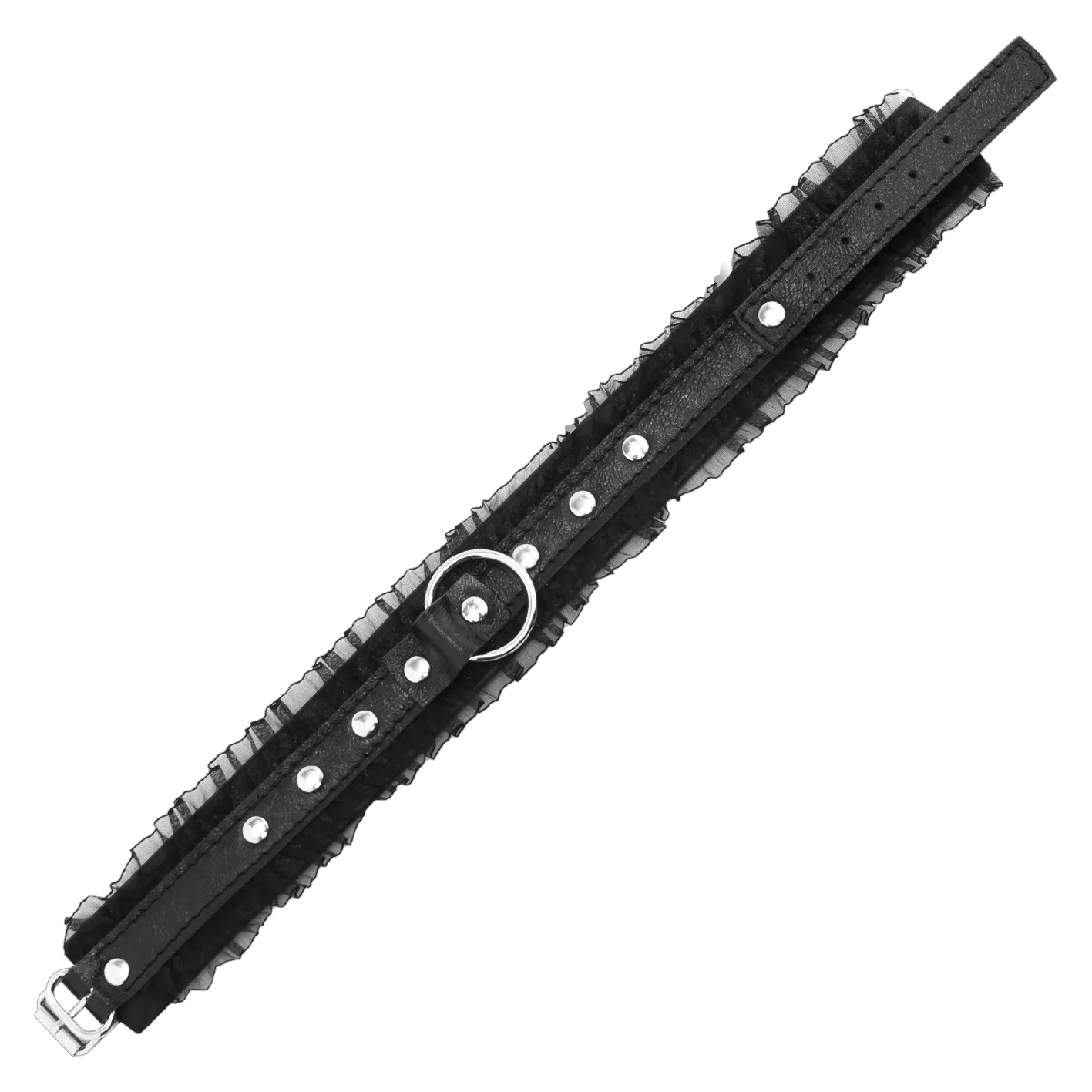 ошейник pinkrabbit "шик" с поводком-цепью, чёрный в Мурманске